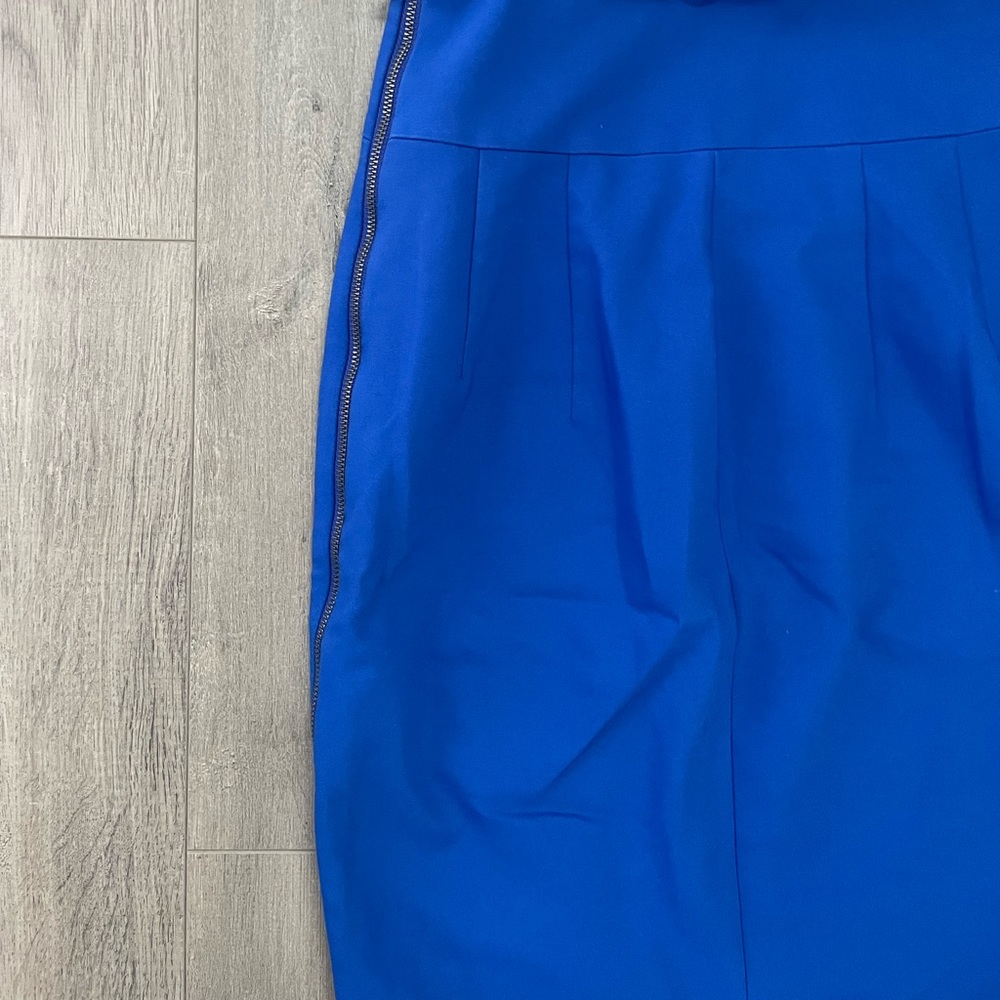 Express Stunning Royal Blue Pencil Skirt with Full Zipper - Picture 7 of 7